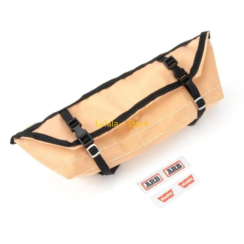 Y4QA R/C Crawler Luggage Bag Roof Travelling Bag Upgrade Accessories Remote Control Vehicle Part for 1/10 Crawler Car SCX10