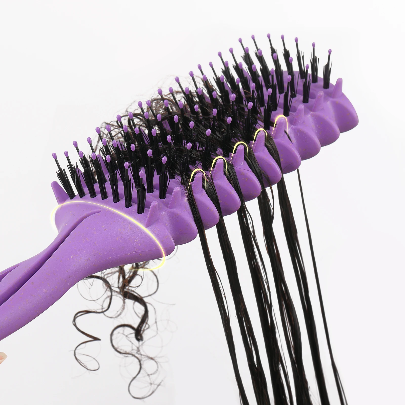 حليقة تحديد فرشاة التصميم الجوف خارج وفك تشابك فرشاة شعر متشابكة الرطب مجعد الشعر مشط تشكيل تجعيد الشعر أدوات الحلاق تصفيف الشعر