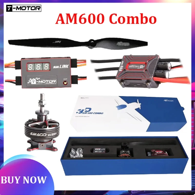 T-MOTOR AM600 Combo 525KV/555KV (AM600 AM116 16 x8Prop) Wydajność Ekstremalna z Potencjałem do 8298g Siły Wypychania