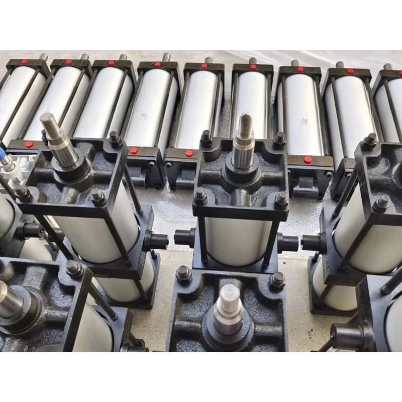 QGB Series Heavy Duty Steel Cap Pneumatic Cylinder with Pivot Shaft for Metallurgy Steelmaking view 3
