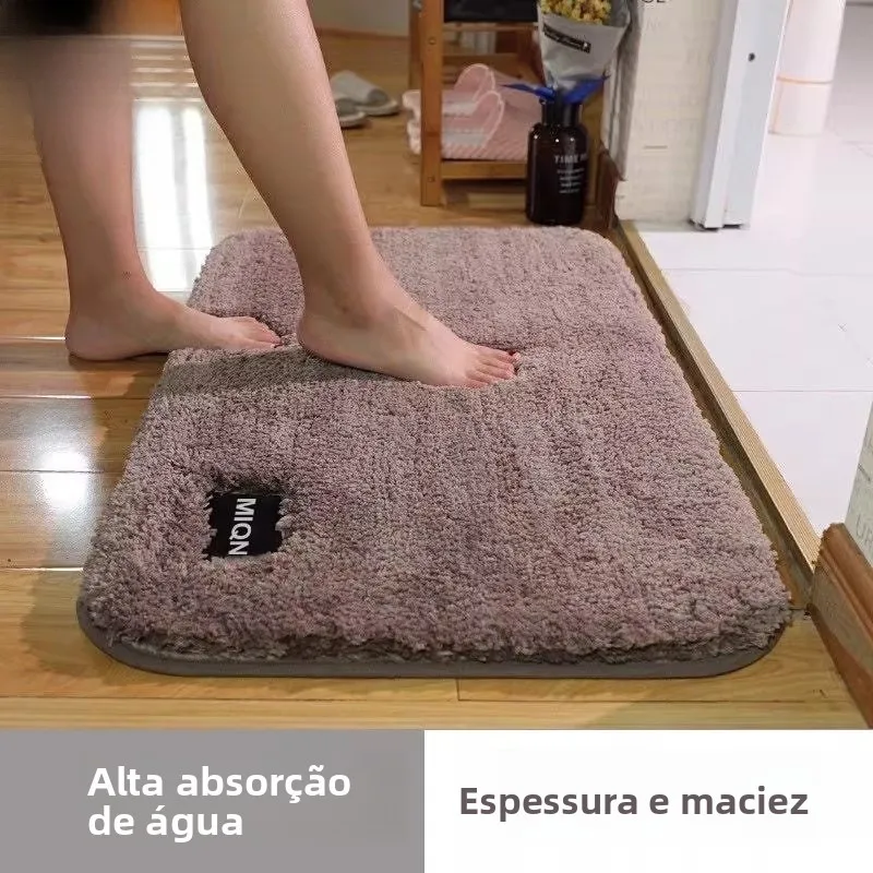 厚い豪華な寝室浴室マットカーペットハイパイル家庭用滑り止め吸水性フットラグリビングルームキッチン用