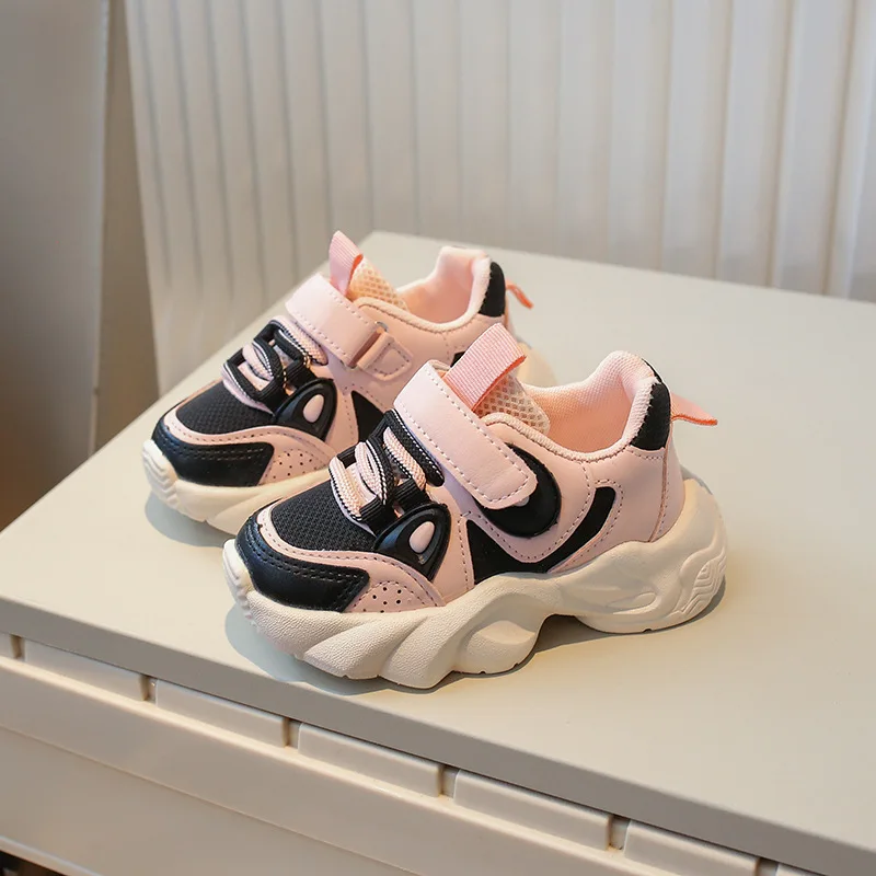 Sneakers per bambini autunnali nuove scarpe Casual Panda ragazzi e ragazze bambino fondo morbido scarpe da papà Mesh traspirante