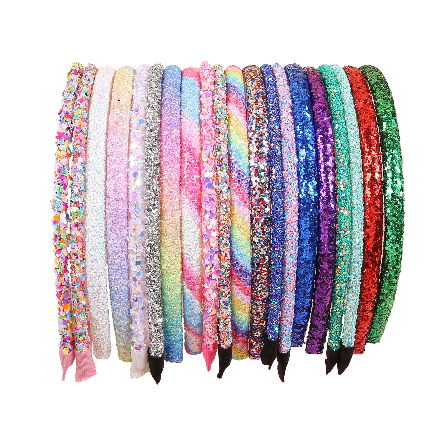 4/12 قطعة عقال بريق الترتر الملونة للفتيات لطيف الشعر هوب هالوين عيد الميلاد حفلة ديكو إكسسوارات الشعر للأطفال النساء