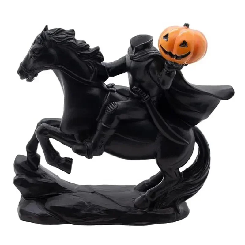 Headless Horseman Statue  Horseman Horror Sculpture  for Desktop Bookshelf Decoration Home Decoration Party Gifts Christmas