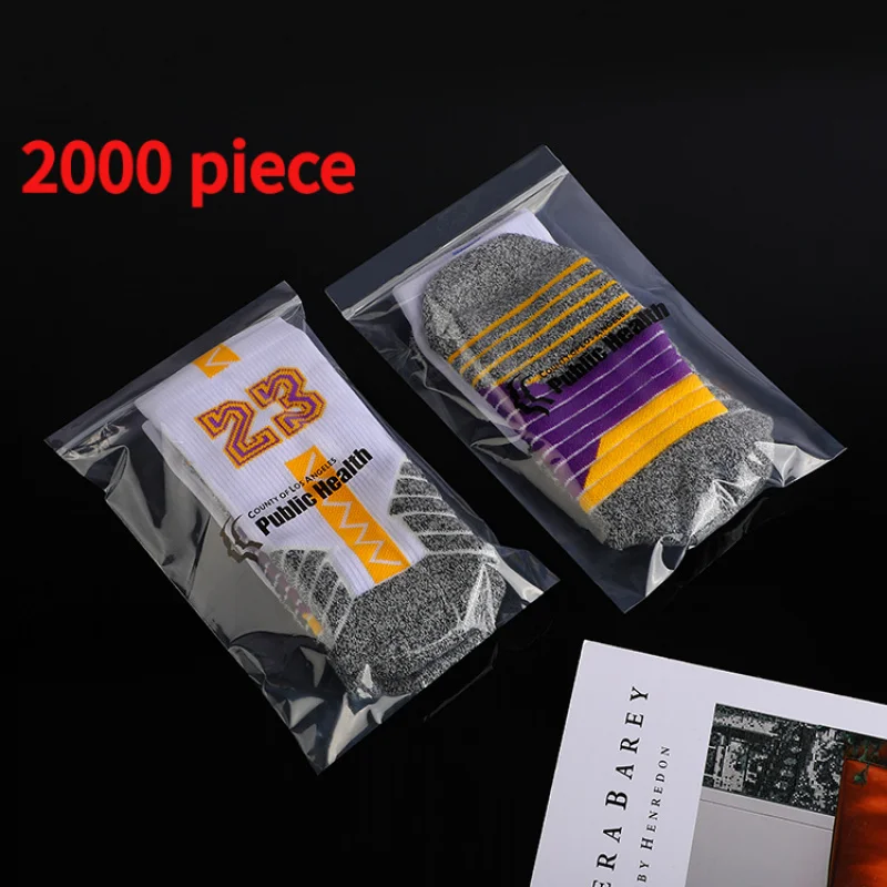 20 00piece.Custom.Self-Sealing Clothing Bags Custom Logo Ziplock Plastic Zipper Resealable PLA Shirt Clothes Fro