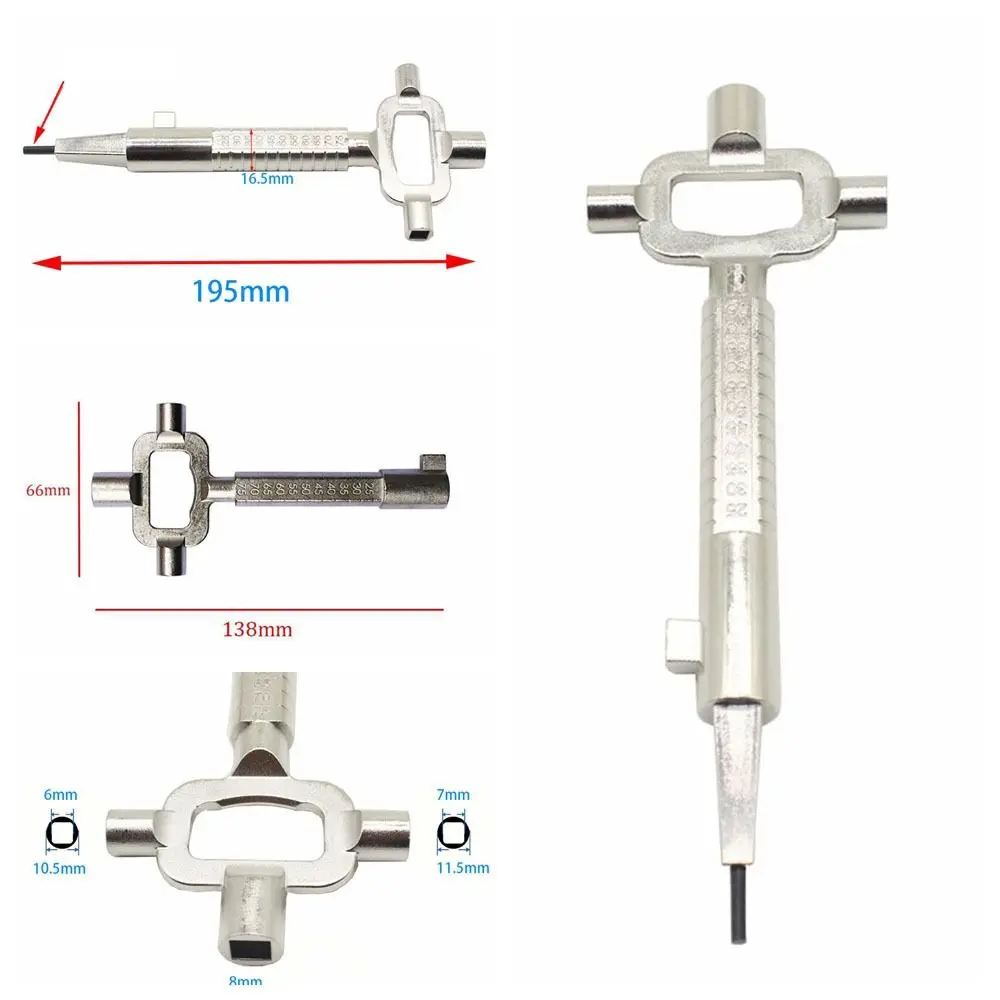 Lock Body Installation Lock Core Wrench Measurement Spindle Turner Removal Lock Cylinder Gauge Durable Maintenance