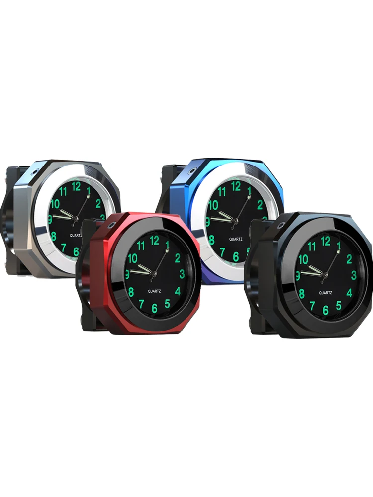 AliExpress NONE KEBIDUMEI 22-28cm Motorcycle Aluminum Alloy Clock Waterproof Handlebar Mount Quartz Watch For Bicycle Motorbike Car Accessories