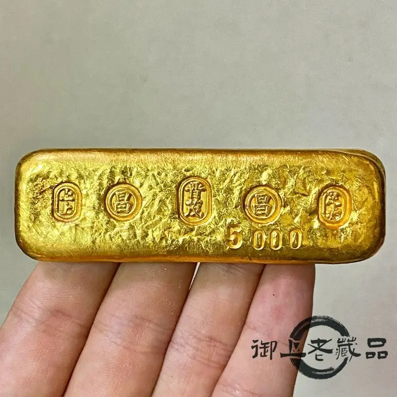 Solid Jinmao upper foot Chichang character gold bar thickened and lengthened