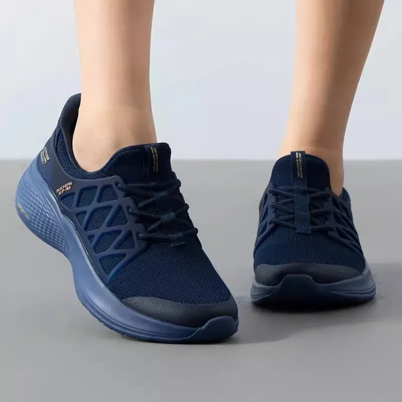 Zapatillas Skechers para mujer, nuevos zapatos informales de malla transpirable de verano, zapatos ligeros para caminar