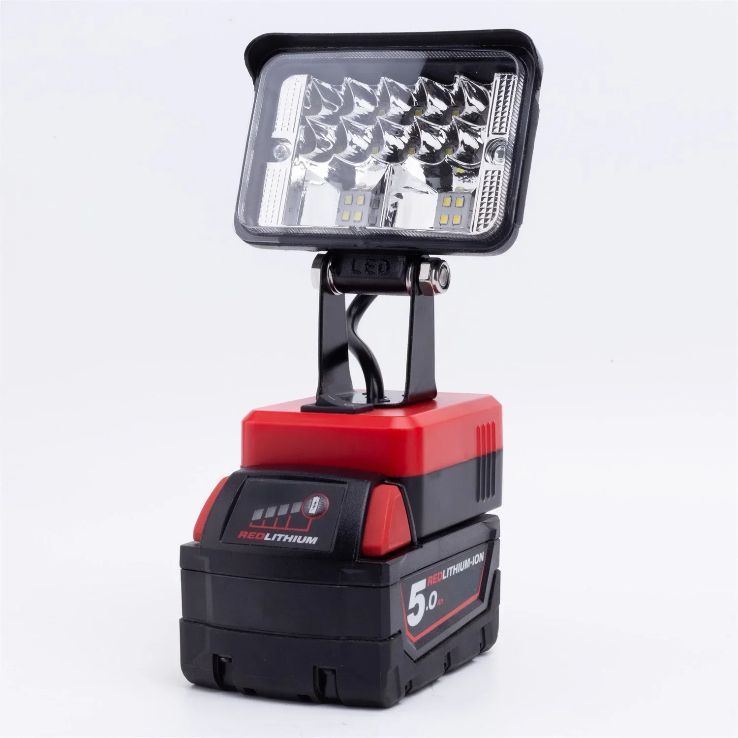 Luz de trabalho led para milwaukee 18v bateria de lítio sem fio operado oficina ao ar livre acampamento pesca lâmpada portátil