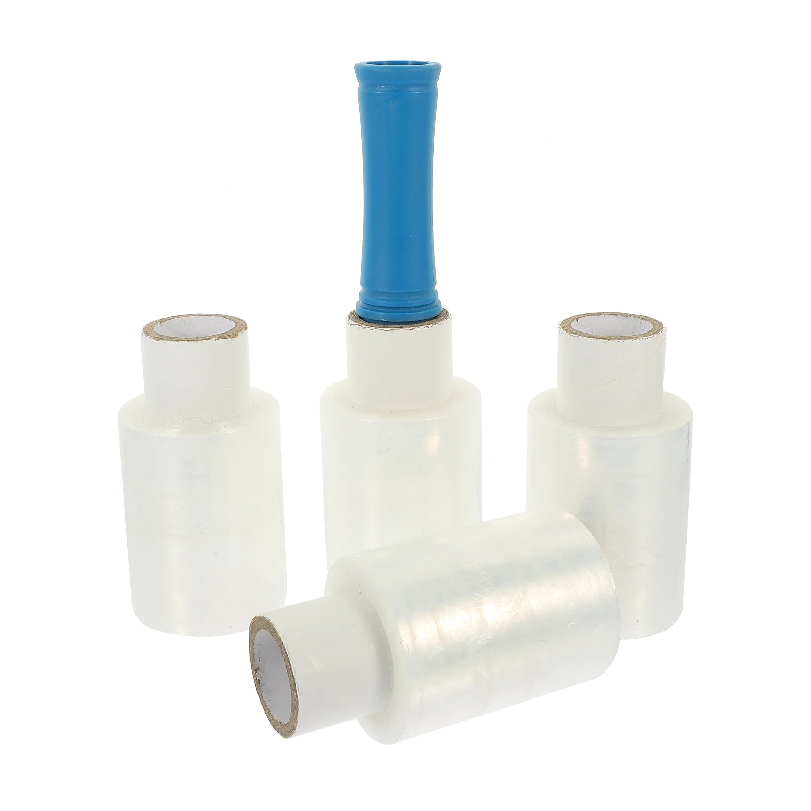 

1 set 1 Set Transparent Self-Adhesive Shrink Wrap Film For Cable Wire Hose Steel Pipe Packing Heavy Duty Stretch Wrap Practical