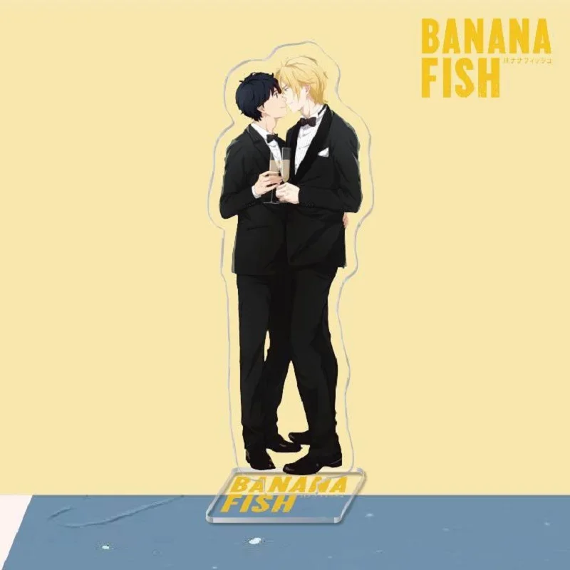 Anime BANANA FISH Hot Figures Ash Lynx Shorter Wong Cosplay Acrylic Stands Model Creative Plate Desk Decor Prop Birthday Gift