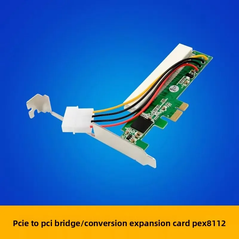 PCI-E X1 to PCI Bridge Adapter Card PEX8112 Driver-Free Plug & Play