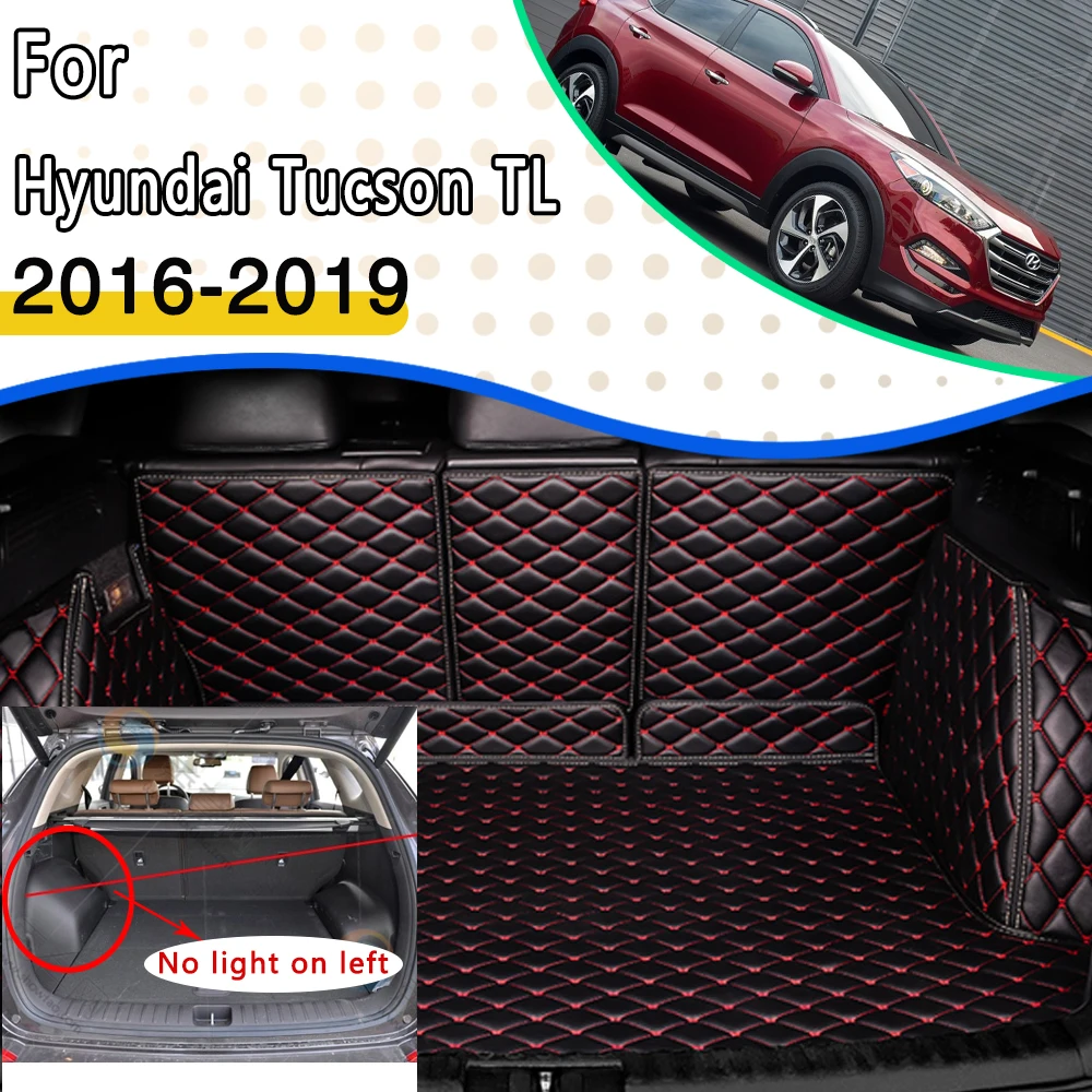 Rear Trunk Car Mats For Hyundai Tucson TL 2016 2017 2018 2019 Waterproof Protective Pads Anti Dirty Car Mats Car Accessorie