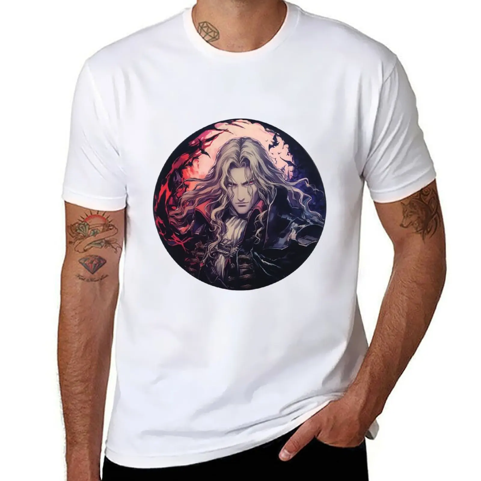 

Alucard Token T-Shirt anime t shirts oversize man t shirt summer T-Shirt