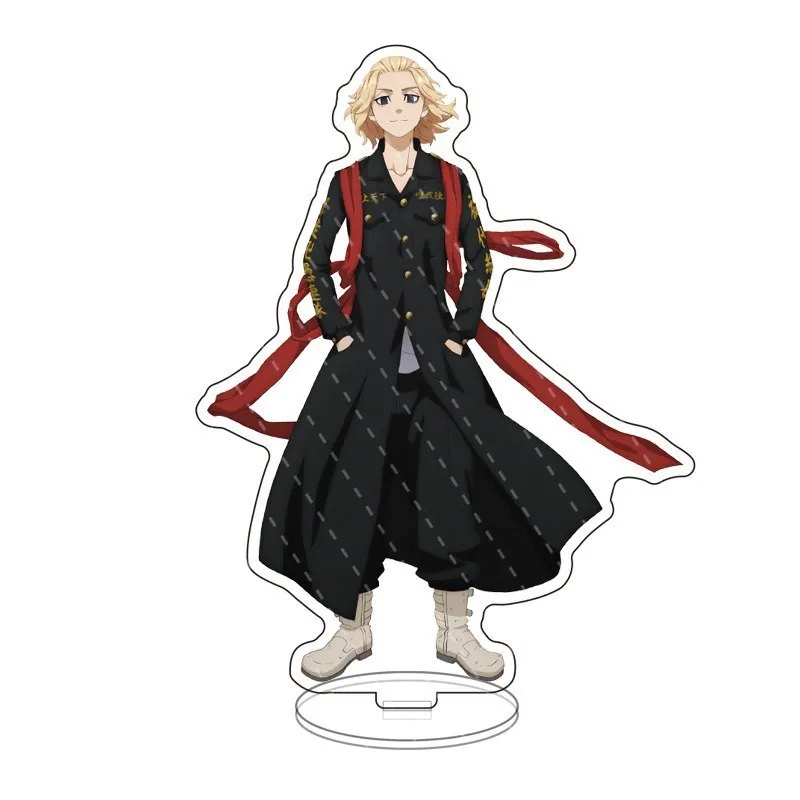 Revengers Acrylic Stand Model Micky Draken Baji Chifuyu Hakkai Figures Black Suit Stands Desk Decor Cosplay Props Gifts