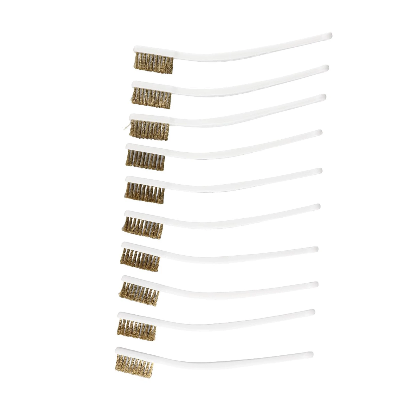 

Kit Practical Brand New Wire Brush 10pcs Brass Brushes Machine Polishing Remove Rust Cleaning Brush Kitchen Utensils Cleaning