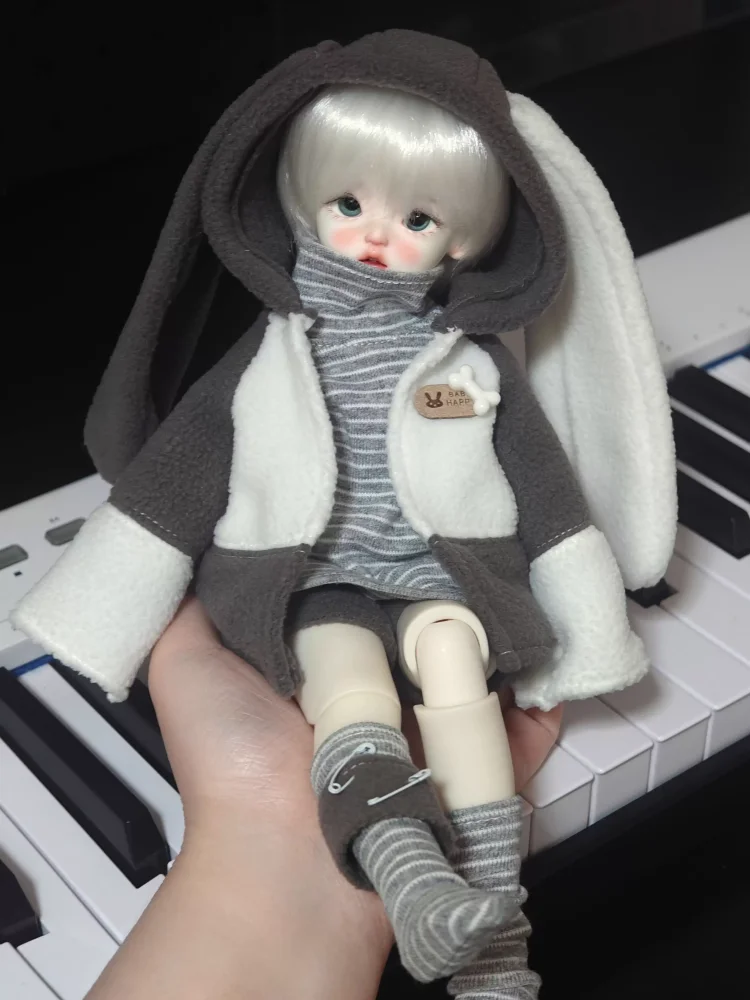 1/4 BJD Doll Clothing Accessories Doll Casual T-shirt Coat Shorts Socks Set Doll Dress Up Gift Diy Clothes(No Doll)
