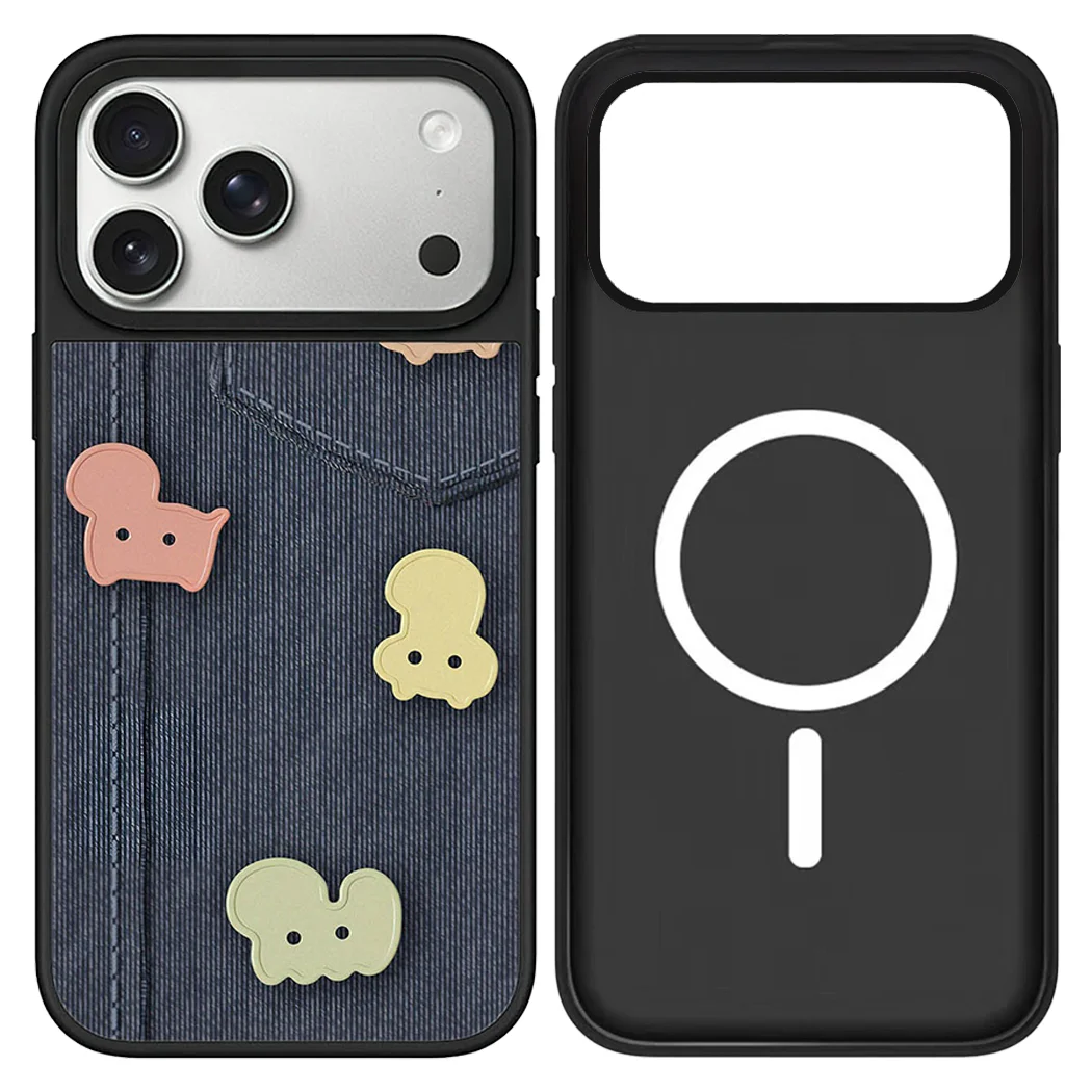 

Creative Cowboy Cartoon Mirror / Acrylic Magnetic Case: Compatible with IPhone 17 16 15 14 13 12 Pro Max 17 Air