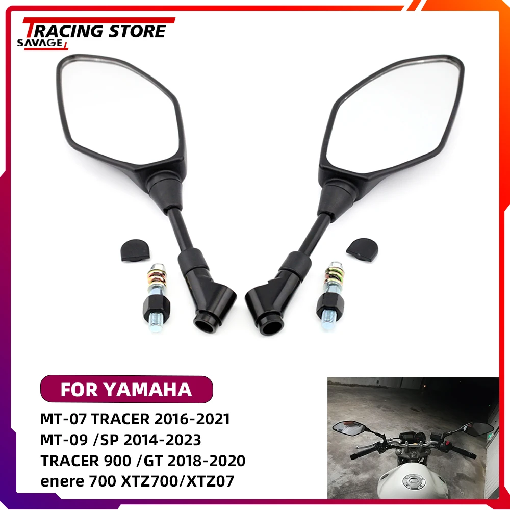 

Rearview Mirror For Yamaha MT03 MT07 MT09 FJ09 Tracer 900GT 9GT Tenere 700 FZ6 FZ8 FZ1 FZ07 FZ09 XJR1200 XJR1300 XSR700 XSR900