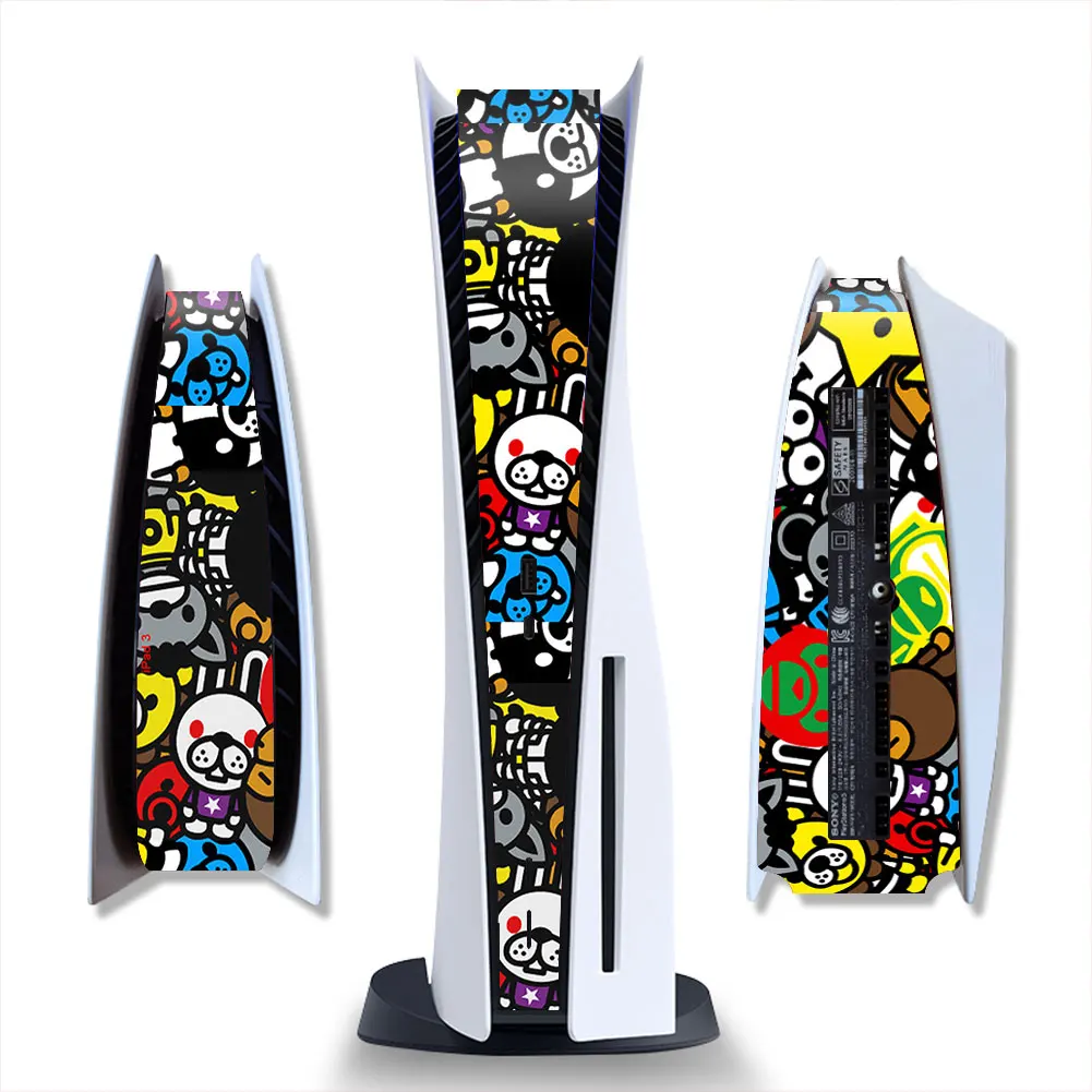 For PS5 Console Middel Skin Decoration Sticker Center Part Protection Strip Film Decals Custom Cover skin sticker