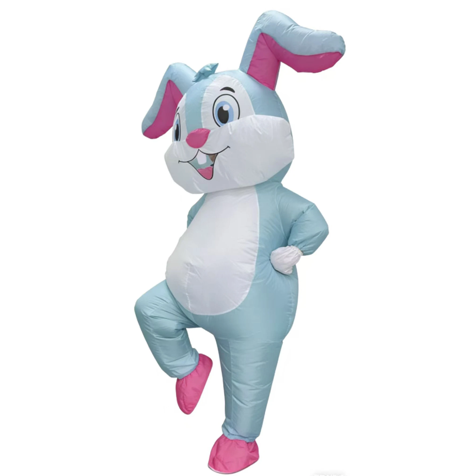 Easter Bunny Costume Easter Custom Rabbit Inflatable Costume Easter Blow Up Suit Rabbit Costume for Adults view 2