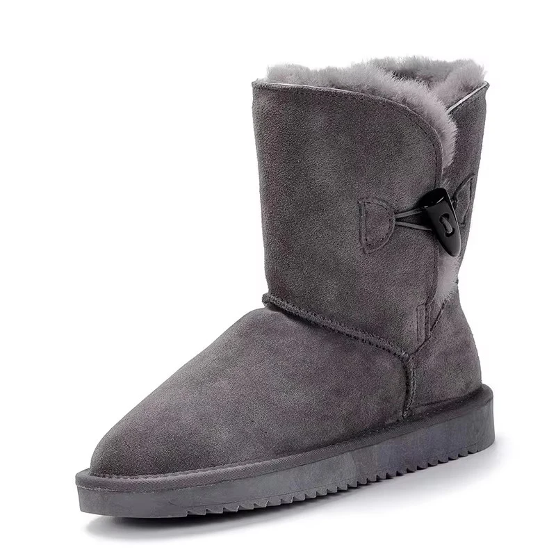 Wholesale/Retail High Quality Women's Australia Classic Snow Boots Real Leather Natural Fur Winter Boots Brand Womens Warm Shoes