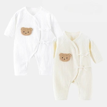 חליפת חתיכה אחת לילדים בנים ובנות 100% כותנה תינוק חדשני רומ...