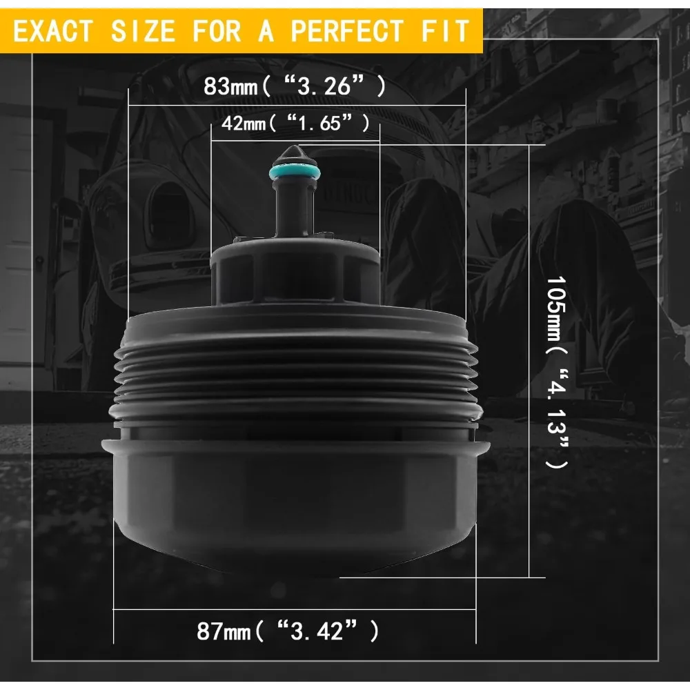 Oil Filter Housing Cover Cap 11427525334 For BMW 323I 525I 128I 325XI 328XI 330XI 335XI 525XI 528XI 530XI 535XI 740LI X3 X5