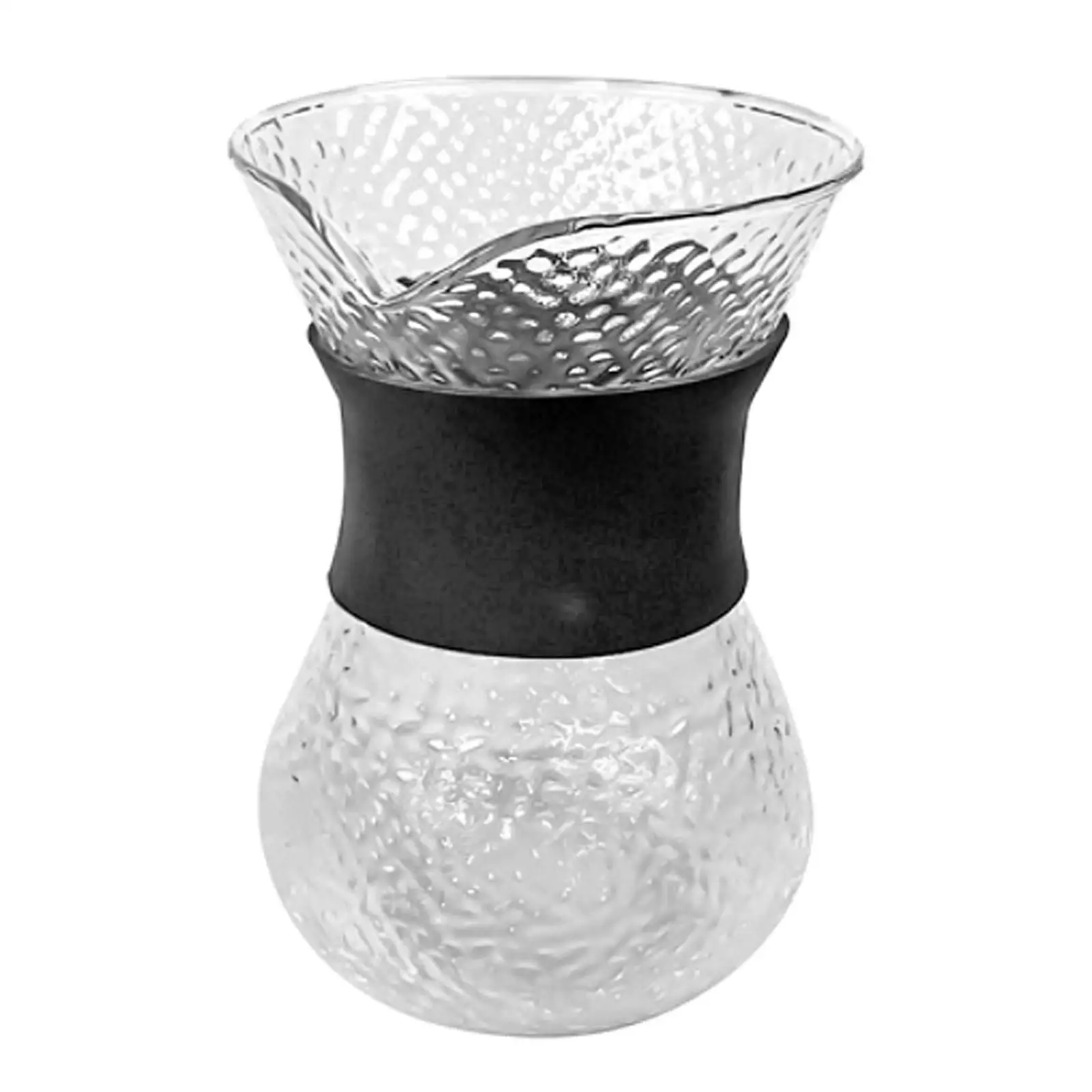 Coffee Dripper Brewer Set Glass Carafe with Steady Flow V Spout for Manual Pour over Camping Kitchen and Home Use