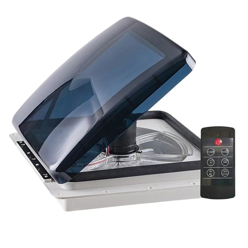 12V  Roof Vent Fan with Rain Sensor - Reversible High Power Silent Ceiling Ventilator with Remote