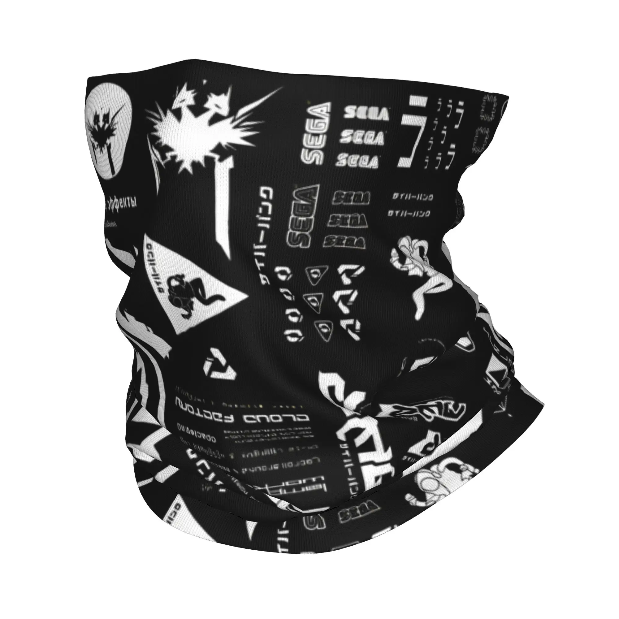 

Научная фантастика в стиле киберпанк на заказ Зимняя повязка на голову и шею для женщин и мужчин, многофункциональный шарф-труба для катания на лыжах и велоспорта, бандана с геометрическим узором, гетр.