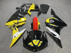 Yellow black white Fairing for YAMAHA YZFR6 2003 - 2005 YZFR6 03 04 05 Kits YZF600 R6 03 04 05 Motorcycle Fairing