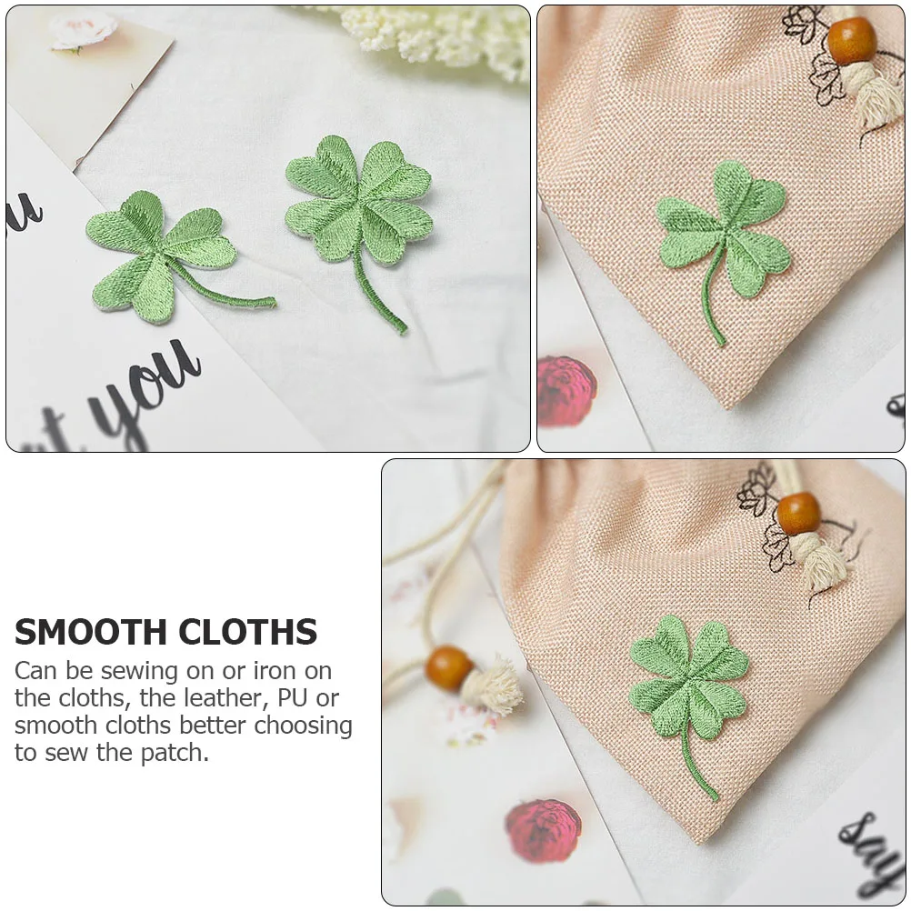 

6pcs Green Applique Embroidered Patch For Sewing Iron On Jeans Bags Clothing Diy Craft Garment Accessories Handicraft