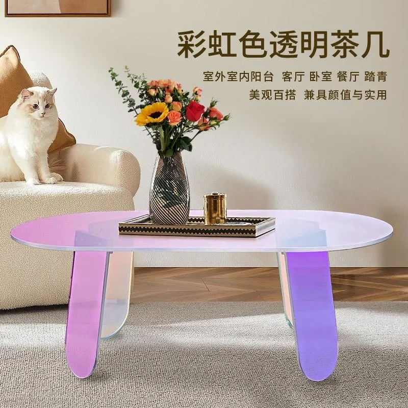 Light Luxury Acrylic Desktop Household and Commercial Integrated Modern Load-bearing Decorative Acrylic Furniture Coffee Table