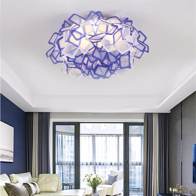 

TEMAR Nordic Dimmer Pendant Lamp Creative Design Remote Control Romantic Decorative Chandelier LED Living Room Lighting