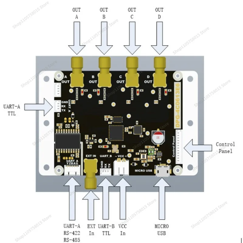 For Pulse Signal Generator 4 Channels 200ps Accuracy, Each Output Pulse Width Delay Can Be Independently Programmed