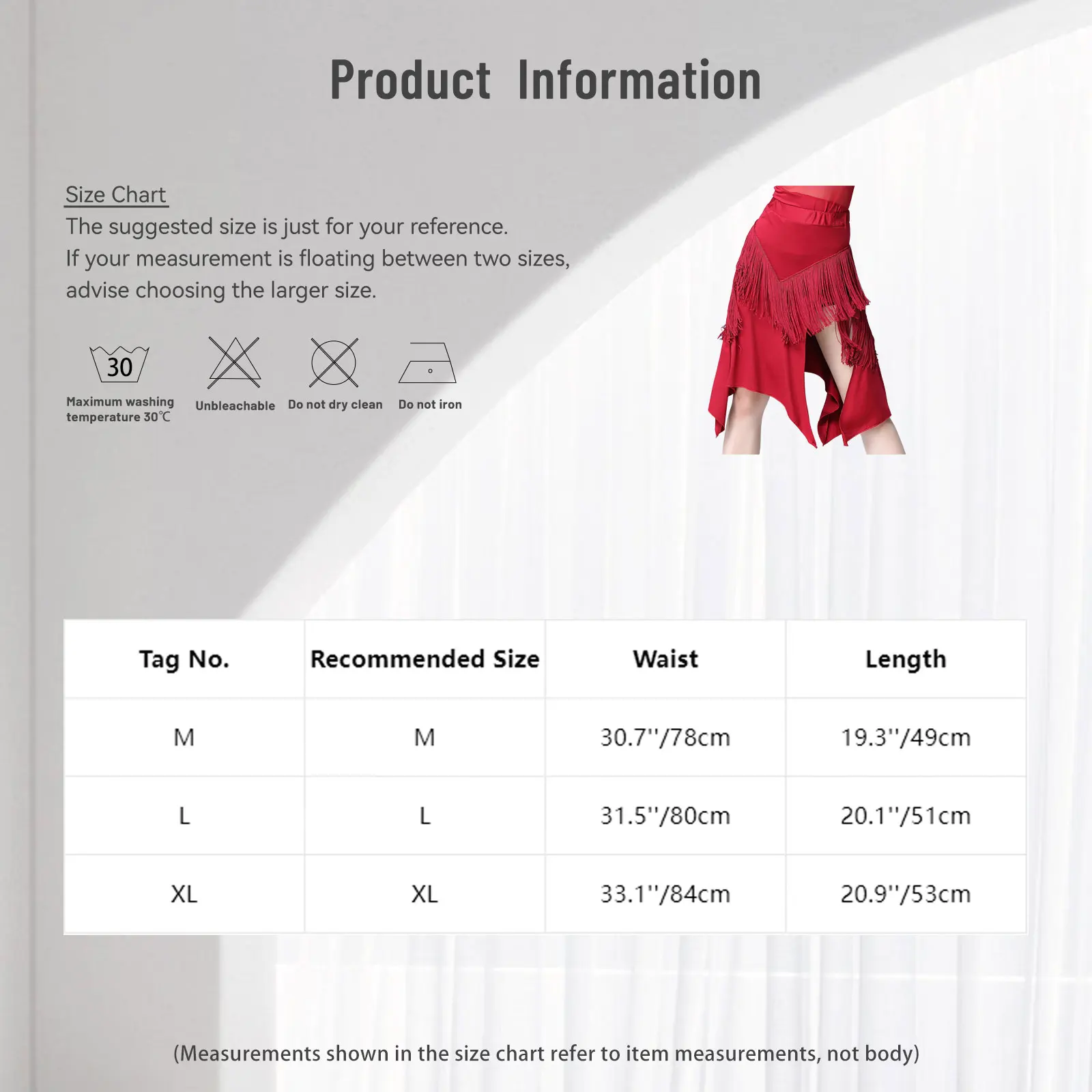 

Women Tiered Fringed Latin Cha-cha Dance Performance Costume Skirts Tassel Irregular Hem Dance Skirt for Tango Rumba Salsa Samba