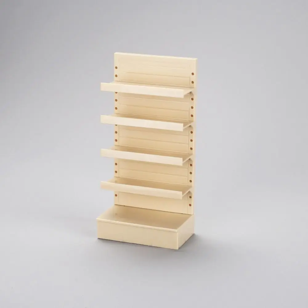 ตู้เก็บของจิ๋วสำหรับบ้านตุ๊กตา ขนาด 1/12 8*5*16.8 ซม. 5 สี ตู้ขนมจำลองสำหรับบ้านตุ๊กตา ของตกแต่งโต๊ะทำงานบ้านตุ๊กตา ทำจากพลาสติก