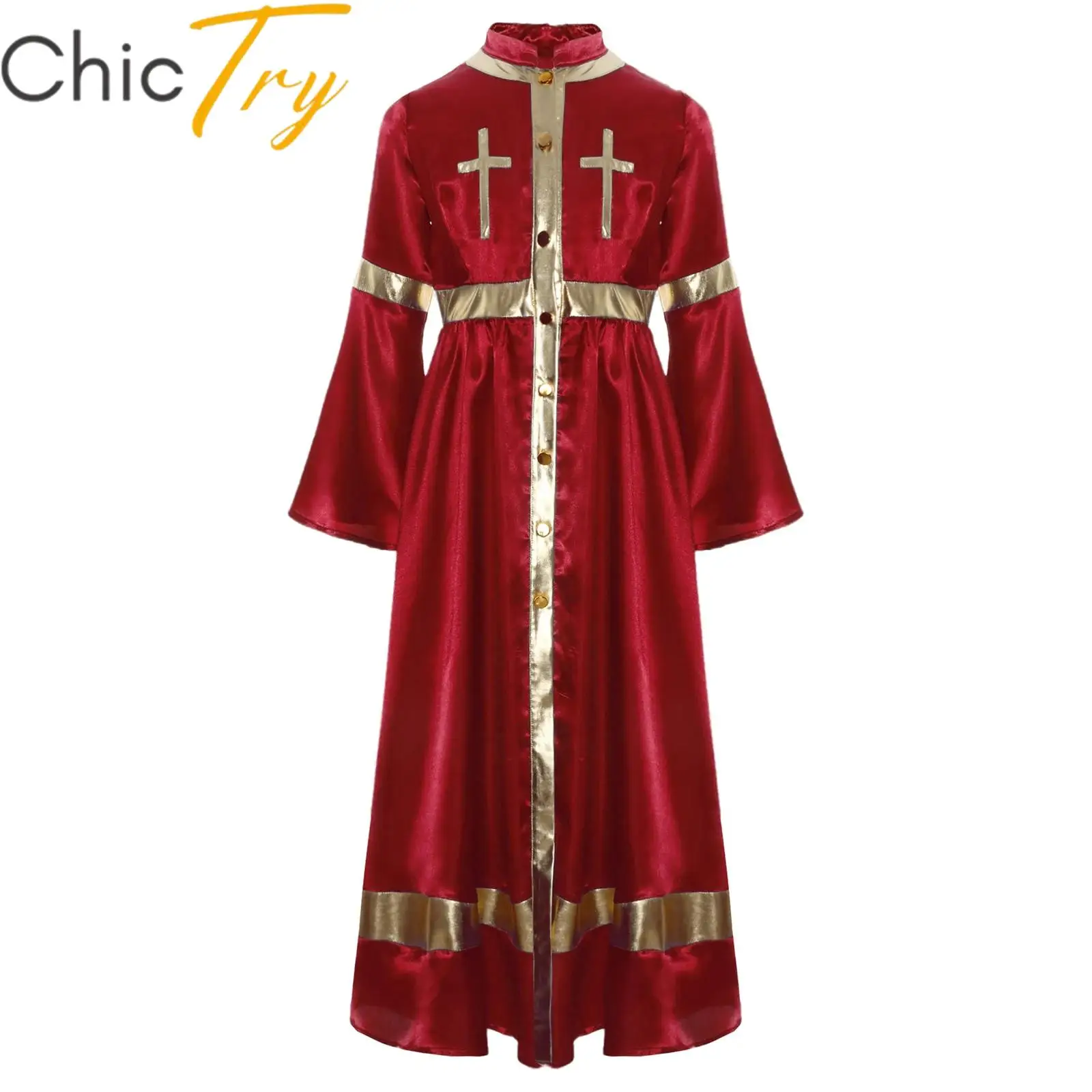 

Kids Girls Medieval Cosplay Costumes Long Dress Church Liturgical Dance Dress for Halloween Religious Ceremonies Themed Party