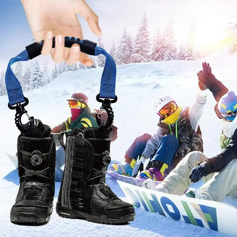 1Pc Roller Skate Shoe Lifter Ski Boot Strap Portable Inline Skate Straps Ice Skates Carrying Straps Winter Skiing Accessories