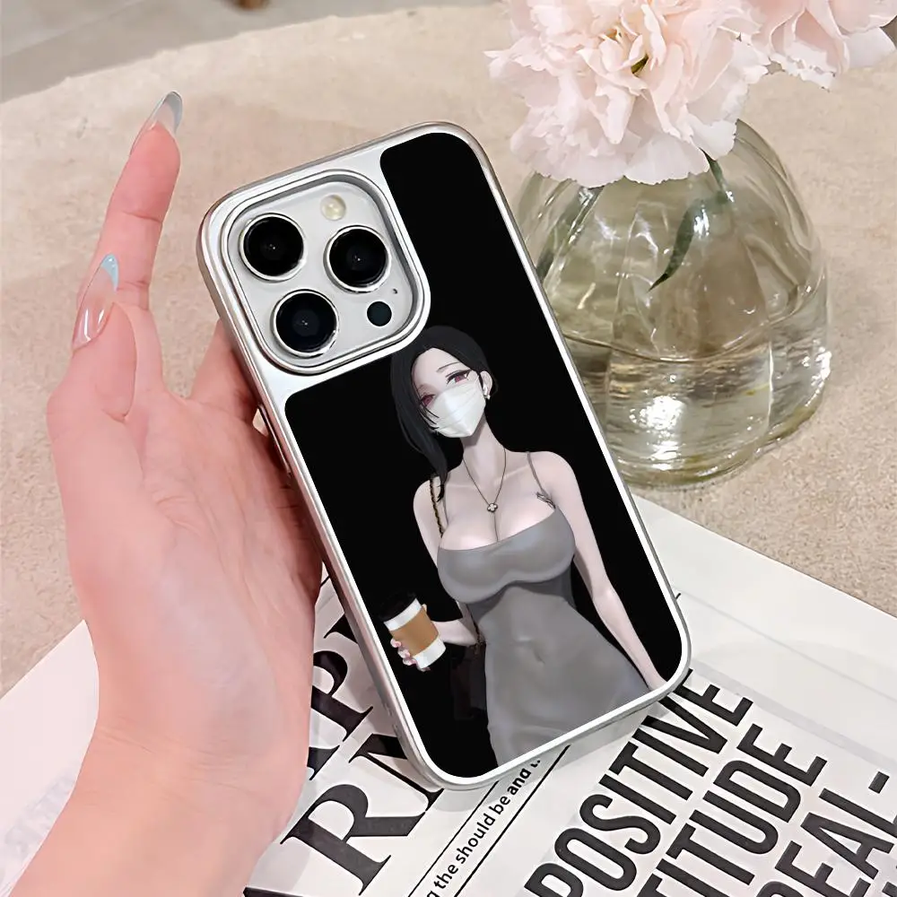 

Чехол для телефона в стиле Dongtan для iPhone 17 16 15 14 13 12 11 Air Pro Max Plus, с серебряным покрытием, цветной, красивый дизайн
