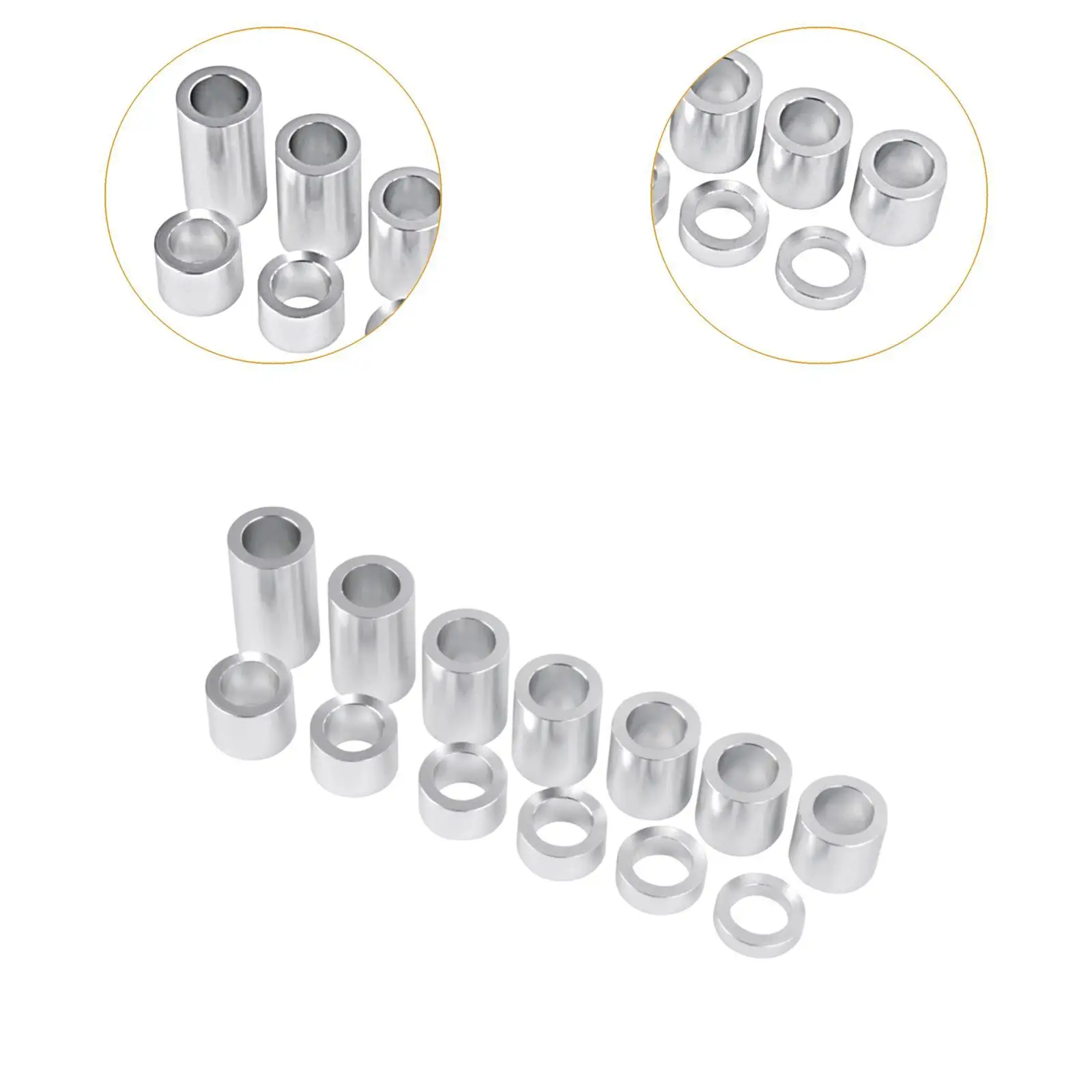 

High Performance Aluminum Alloy Motorcycle Axle Spacer Kit Easy Install Wheel Spacers for 14 Inch Dirtbike Wheel