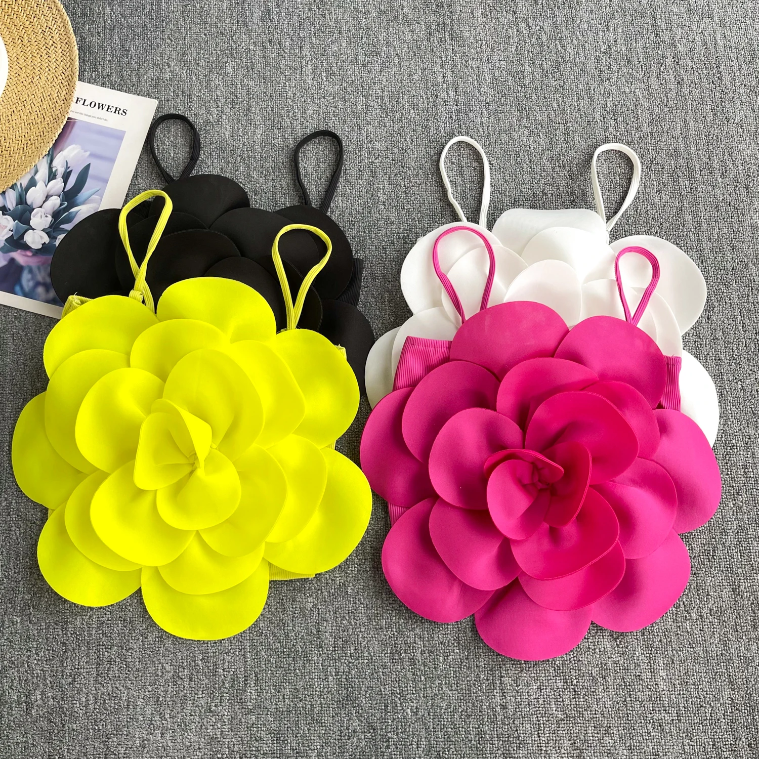 

Женская модная модная шикарная верхняя рубашка с 3D цветочным дизайном, летние топы на слинге, футболки, женские вечерние, ужин, банкетные эластичные топы