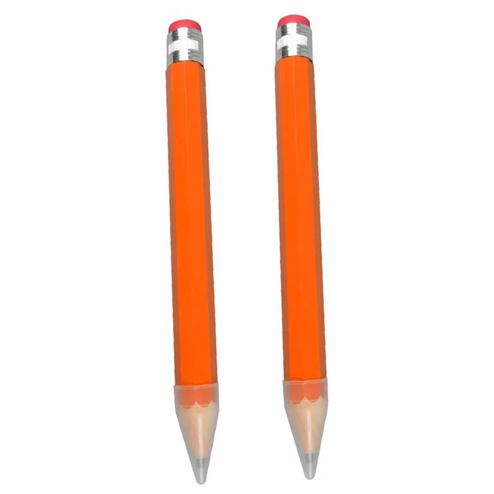 2Pcs 35Cm Extra Long Art Pencil Set for Drawing Painting Writing Performance Props Prize Activity Eraser Top Fade