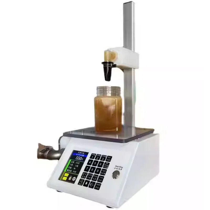 

Commercial Paste Honey Filling Machine Weighing Type Viscous Liquid Automatic Filler Dual Filling Modes Adjustable Lifting Lever