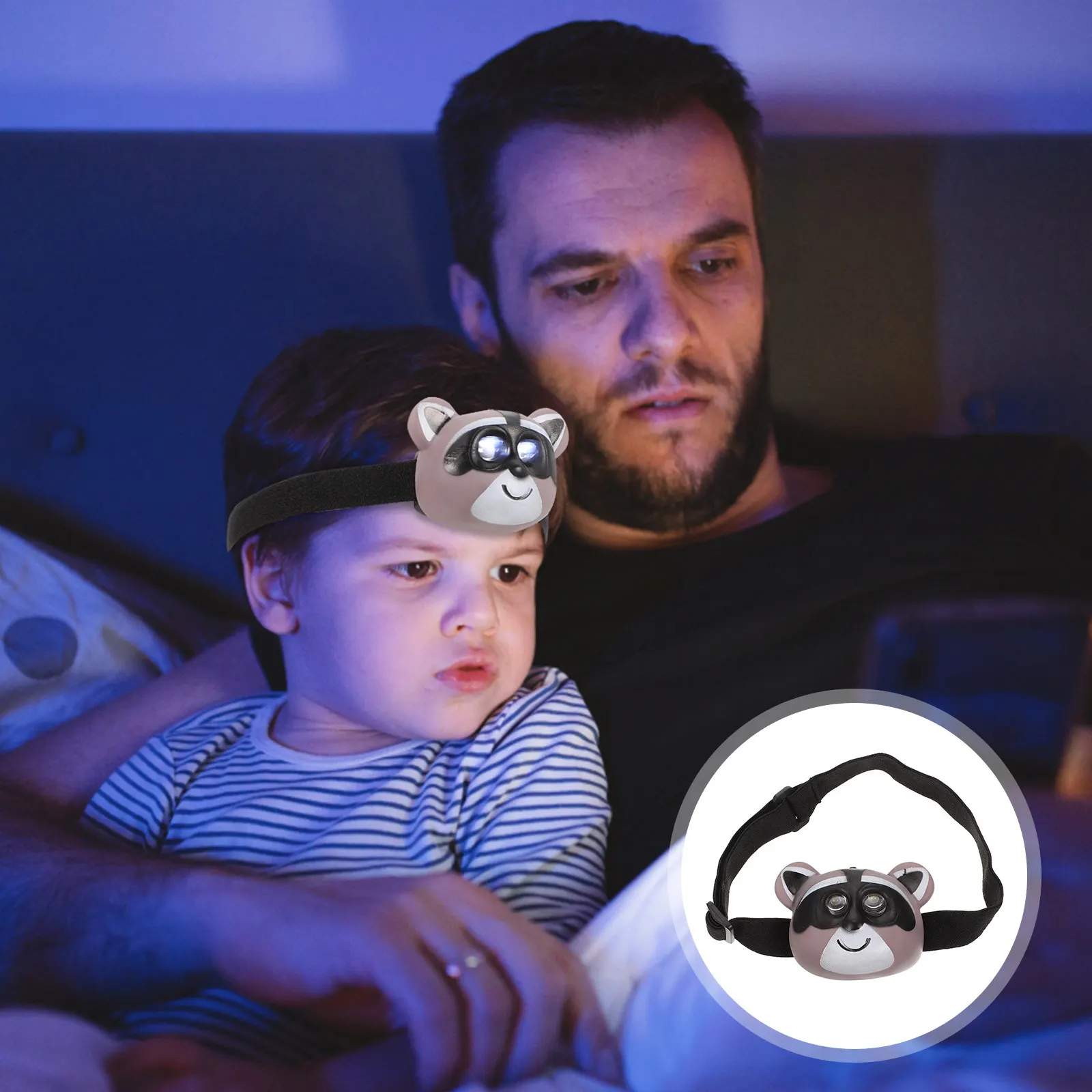 Children Mounted Light Small Lightweight Portable Headlamp for Kids Outdoor Sports Camping Hiking Walking Night Use Animal