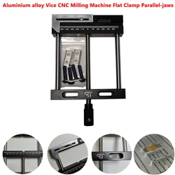 Hot Flat Vice Aluminium alloy Tongs CNC Milling Machine Flat Clamp Parallel-jaws Bench Drill Fixture for Wood Work Free Shipping