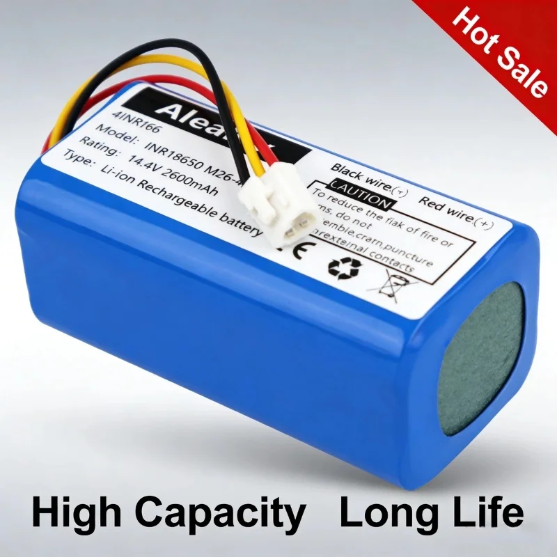 

Aleaivy 14.4V 2600mAh 4S1P Lithium Battery Pack – for LIECTROUX C30B E30 Robotic Vacuum Cleaner Accessory Durable Rechargeable