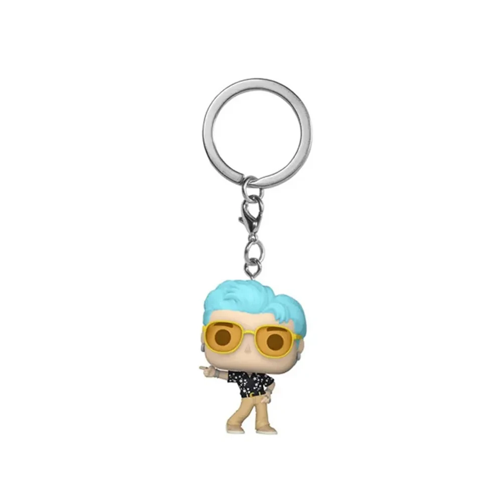 جيب المفاتيح لعبة فريق الرجال RM SUGA JUNG KOOK JIMIN Jin V J-HOPE جيب المفاتيح الفينيل الشكل جمع اللعب